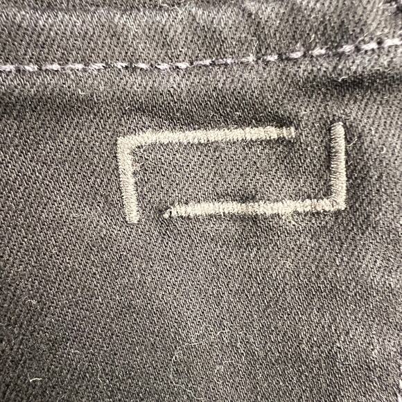 AYR The Skinny Mid Rise Jet Black Stretch Denim Jeans 28 Inseam Size 26 - Picture 10 of 12